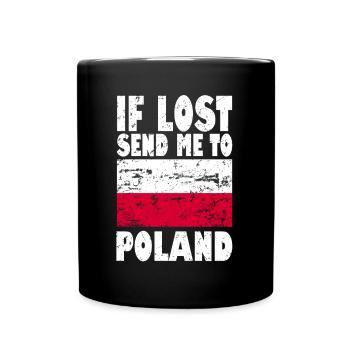 Poland Flag Slogan - Full Colour Mug - black - Front