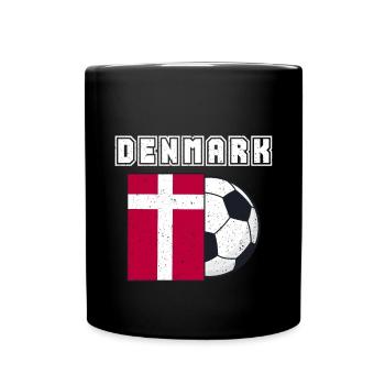 Denmark football team flags gift - Full Colour Mug - black - Front