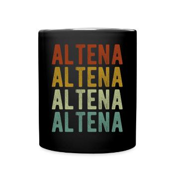 Altena Stadt Retro Vintage - Tasse einfarbig - Schwarz - Vorne