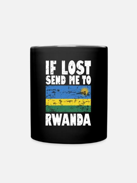 Drapeau du Rwanda - Mug uni - noir