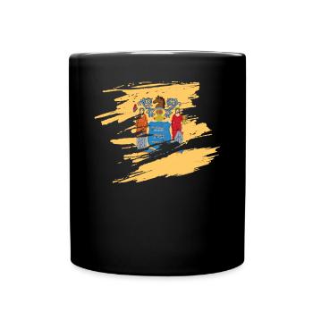 New Jersey Reisen Geschenk - Tasse einfarbig - Schwarz - Vorne