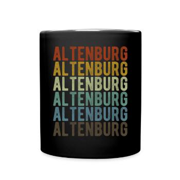 Altenburg Stadt Retro Vintage - Tasse einfarbig - Schwarz - Vorne
