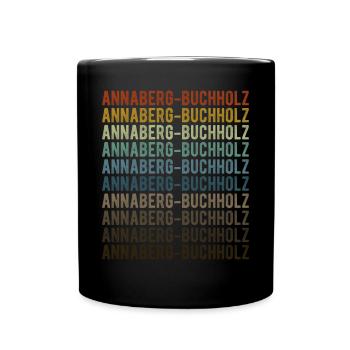 Annaberg-Buchholz Stadt Retro Vintage - Tasse einfarbig - Schwarz - Vorne