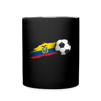 Ecuador football gift - Full Colour Mug - black - Front