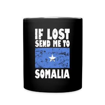 Drapeau de la Somalie - Mug uni - noir - Devant