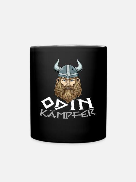 Odin Kämpfer - Walhalla Wikinger Krieger - Tasse einfarbig - Schwarz