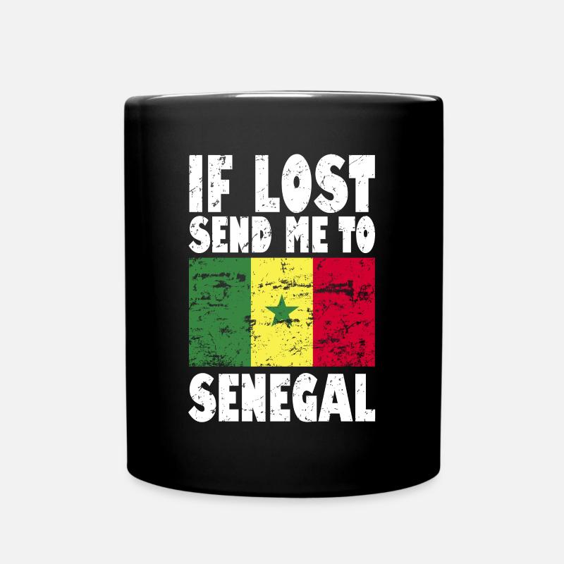 Drapeau du Sénégal - Mug uni - noir