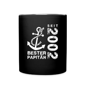 Papitän seit 2002 - Tasse einfarbig - Schwarz - Vorne