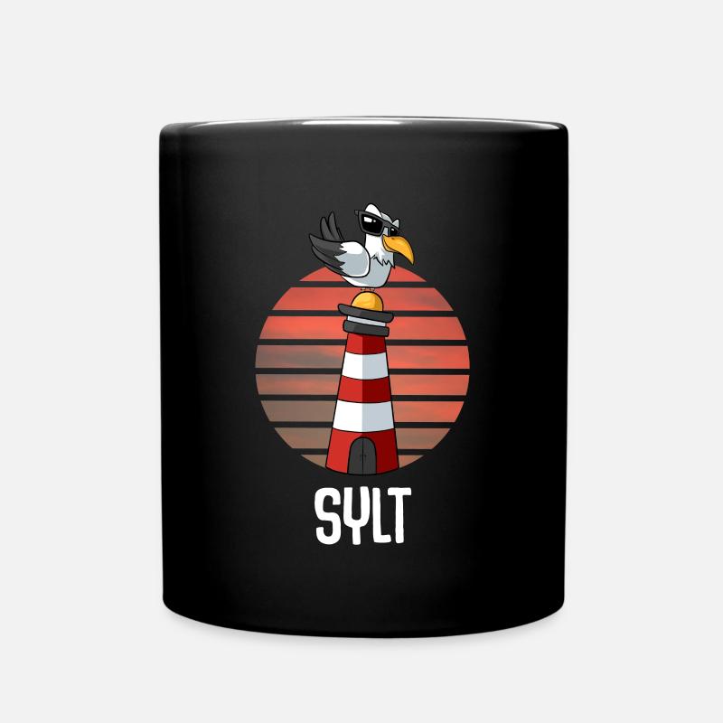 Nordseeinsel Westerland Sylt - Tasse einfarbig - Schwarz