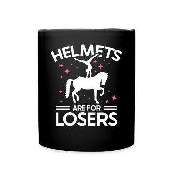 Les casques de voûte sont pour les perdants - Mug uni - noir - Devant