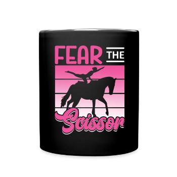 Voltigieren craint la voûte en ciseaux - Mug uni - noir - Devant