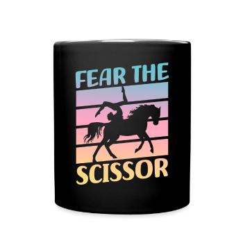 Voltigieren craint la voûte en ciseaux - Mug uni - noir - Devant