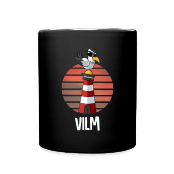 Ostseeinsel Vilm - Tasse einfarbig - Schwarz - Vorne
