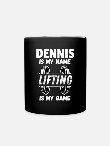 Gym design Personalized men - Full Colour Mug - black