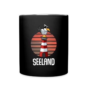 Ostseeinsel Seeland - Tasse einfarbig - Schwarz - Vorne