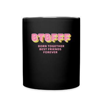 BTBFF Matching Twin Outfit Identique Twins - Mug uni - noir - Devant