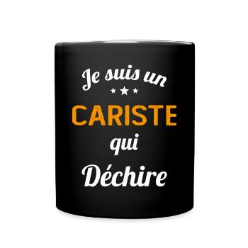 je suis un cariste qui déchire - Mug uni - noir - Devant
