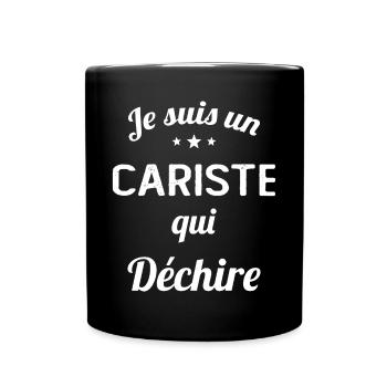 je suis un cariste qui déchire - Mug uni - noir - Devant