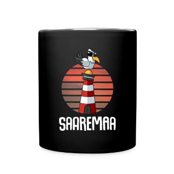 Ostseeinsel Saaremaa - Tasse einfarbig - Schwarz - Vorne