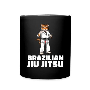 Brasilianisches Jiu Jitsu und Grappling - MMA BJJ - Tasse einfarbig - Schwarz - Vorne