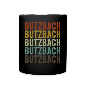 Butzbach Stadt Retro Vintage - Tasse einfarbig - Schwarz - Vorne