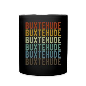 Buxtehude Stadt Retro Vintage - Tasse einfarbig - Schwarz - Vorne