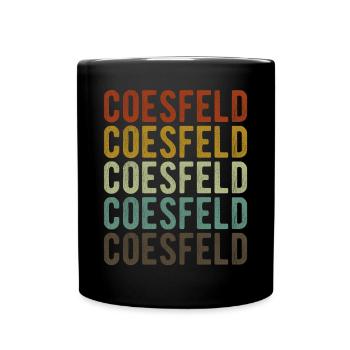 Coesfeld Stadt Retro Vintage - Tasse einfarbig - Schwarz - Vorne