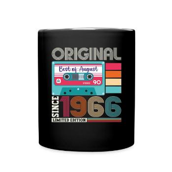 Original Août 1966 56ème Anniversaire Cadeau Rétro - Mug uni - noir - Devant