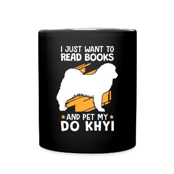 Faites un trait de Khyi et lisez le dogue tibétain - Mug uni - noir - Devant