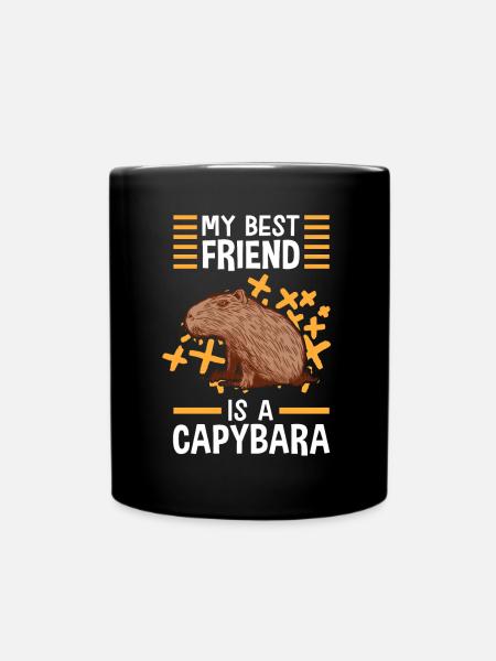 Capybara est mon meilleur ami capybara - Mug uni - noir