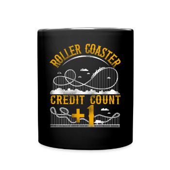 Montagnes russes Vintage Roller - Mug uni - noir - Devant