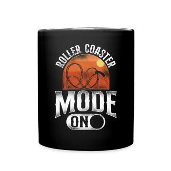 Montagnes russes Vintage Roller - Mug uni - noir - Devant