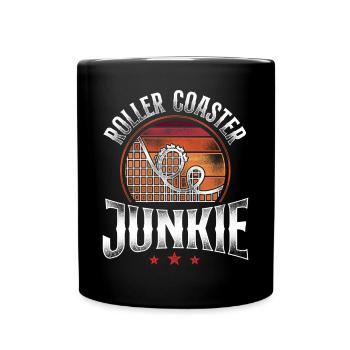 Montagnes russes Vintage Retro - Mug uni - noir - Devant