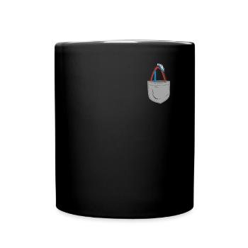 Roller Coaster Pocket - Tasse einfarbig - Schwarz - Vorne
