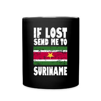 Suriname Flag Saying - Full Colour Mug - black - Front