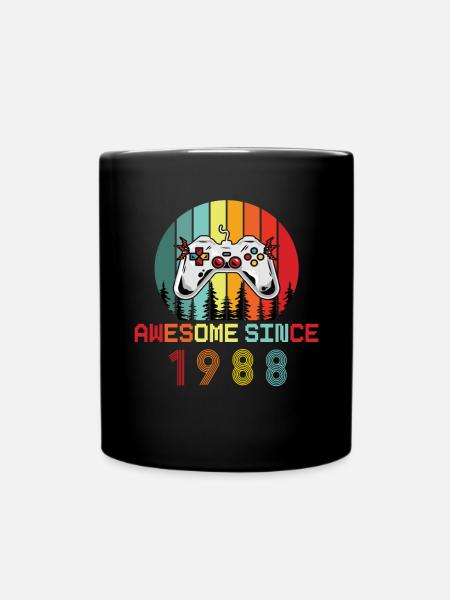 Awesome Since 1974 Birthday 1974 Vintage 1974 - Full Colour Mug - black
