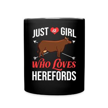 Hereford Vache Bovins Bull Élevage bovin Agriculteur - Mug uni - noir - Devant