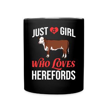Hereford Vache Bovins Bull Élevage bovin Agriculteur - Mug uni - noir - Devant