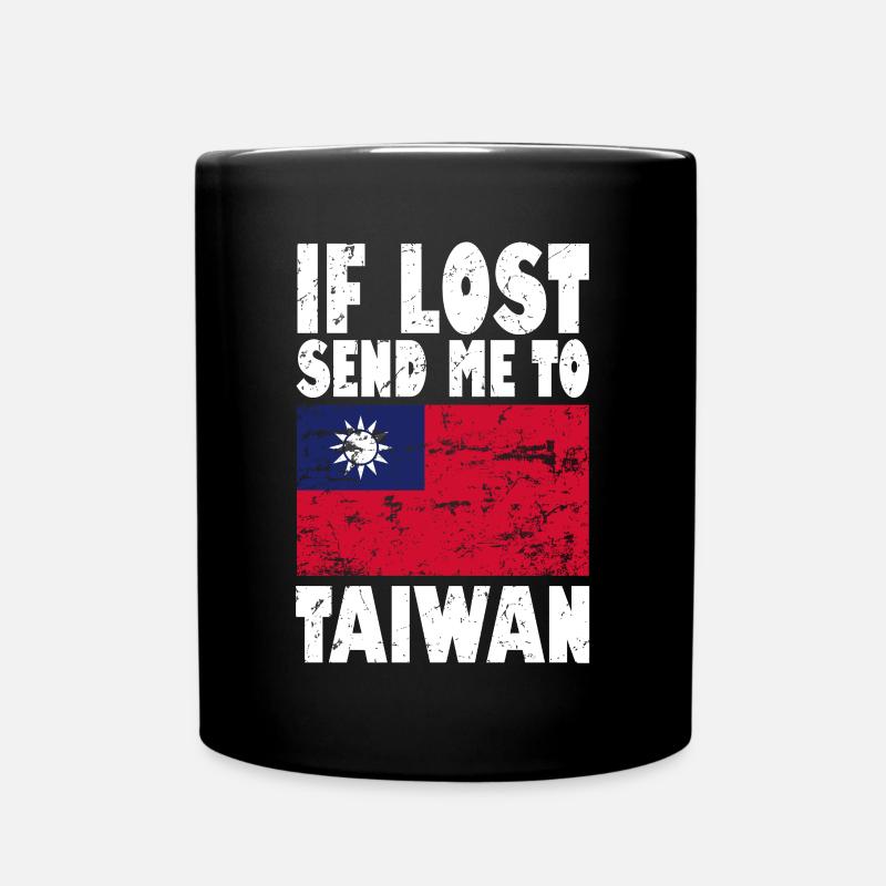 Taiwan Flagge Spruch - Tasse einfarbig - Schwarz