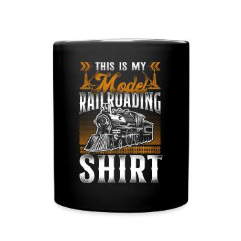 Steam Train Driver Trainspotting - Tasse einfarbig - Schwarz - Vorne