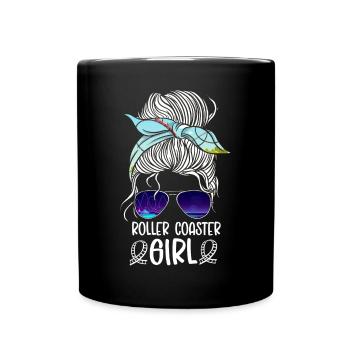 Lunettes de soleil Roller Coaster Girl - Mug uni - noir - Devant