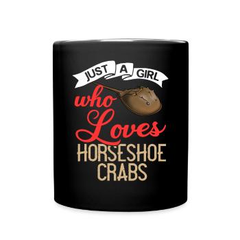 Crabe en fer à cheval Crabe en fer à cheval Crabes des Moluques - Mug uni - noir - Devant