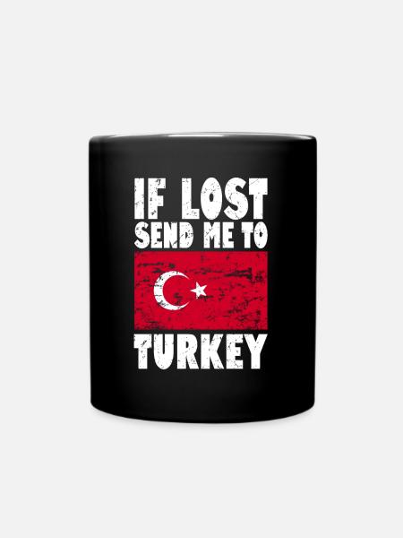 Drapeau de la Turquie - Mug uni - noir