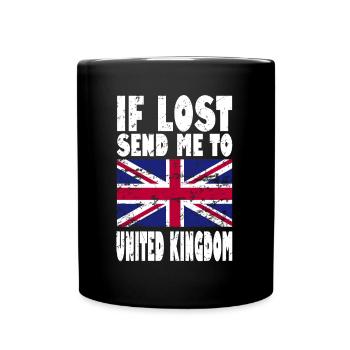 UK Flag Slogan - Full Colour Mug - black - Front