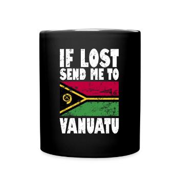 Dicton du drapeau du Vanuatu - Mug uni - noir - Devant