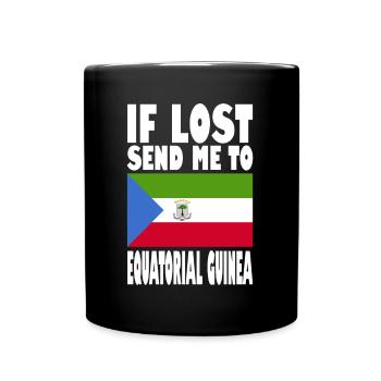 Equatorial Guinea Flag Saying - Full Colour Mug - black - Front