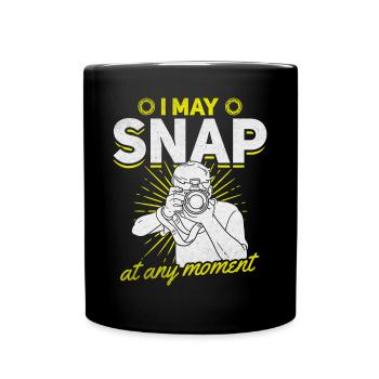 Photographer: I can take pictures at any time - Full Colour Mug - black - Front