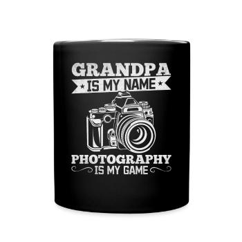 Photographe Grand-père est mon nom La photographie est mon nom - Mug uni - noir - Devant