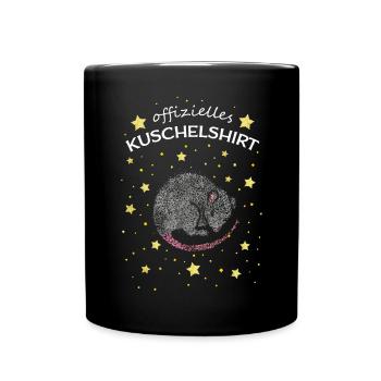 Offizielles Kuschelshirt Mäuse Mäusebesitzer Nager - Tasse einfarbig - Schwarz - Vorne