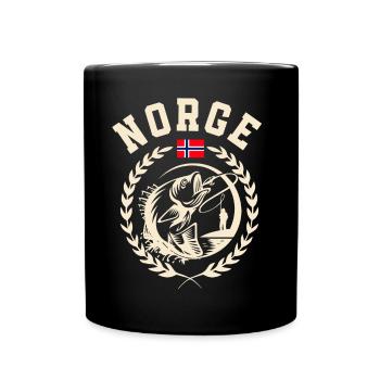 Norvège Pêche à la ligne Pêche - Mug uni - noir - Devant